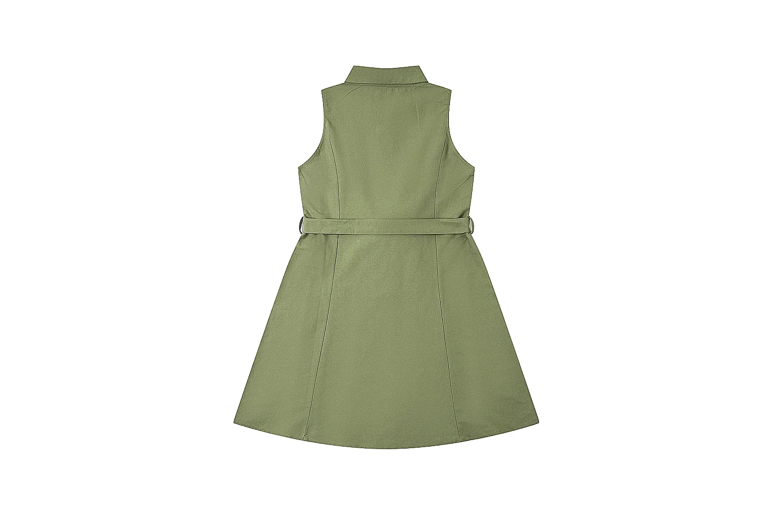 kakoscout.com Polo Ralph Lauren Olive Belted Shirt Dress 0543 Olive sleeveless-dress product image thumbnail 2