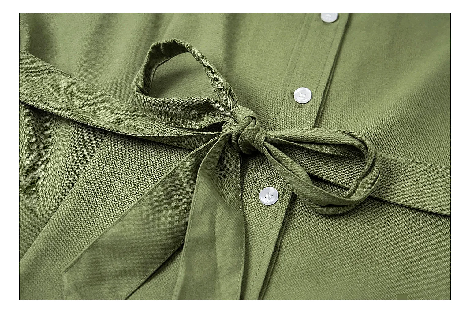 kakoscout.com Polo Ralph Lauren Olive Belted Shirt Dress 0543 Olive sleeveless-dress product image thumbnail 6