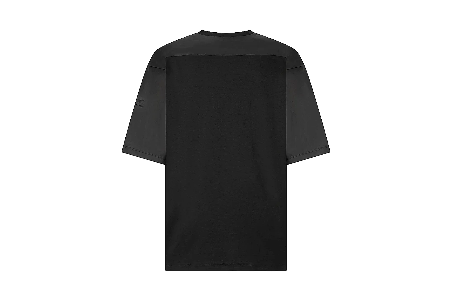 kakoscout.com Prada Black Nylon Panel Tee 0191 Black short-sleeve-tee product image thumbnail 2