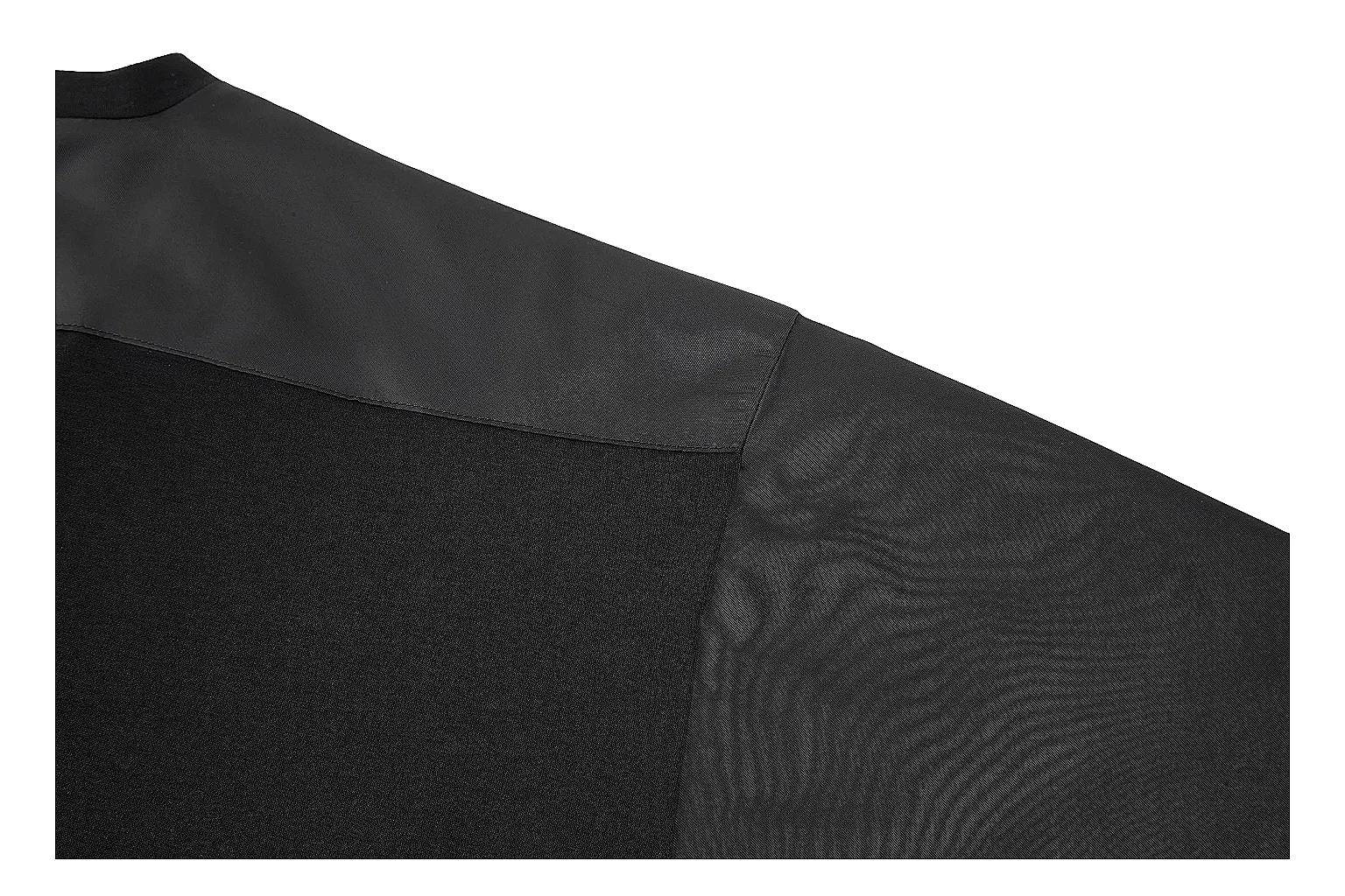 kakoscout.com Prada Black Nylon Panel Tee 0191 Black short-sleeve-tee product image thumbnail 3