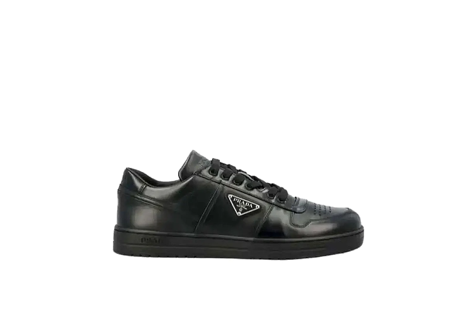 Prada Triangle Logo Black Sneaker 7653 comparison gallery with QC evidence thumbnail 2