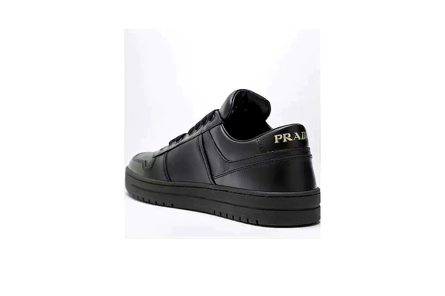 Prada Triangle Logo Black Sneaker 7653 comparison gallery with QC evidence thumbnail 3