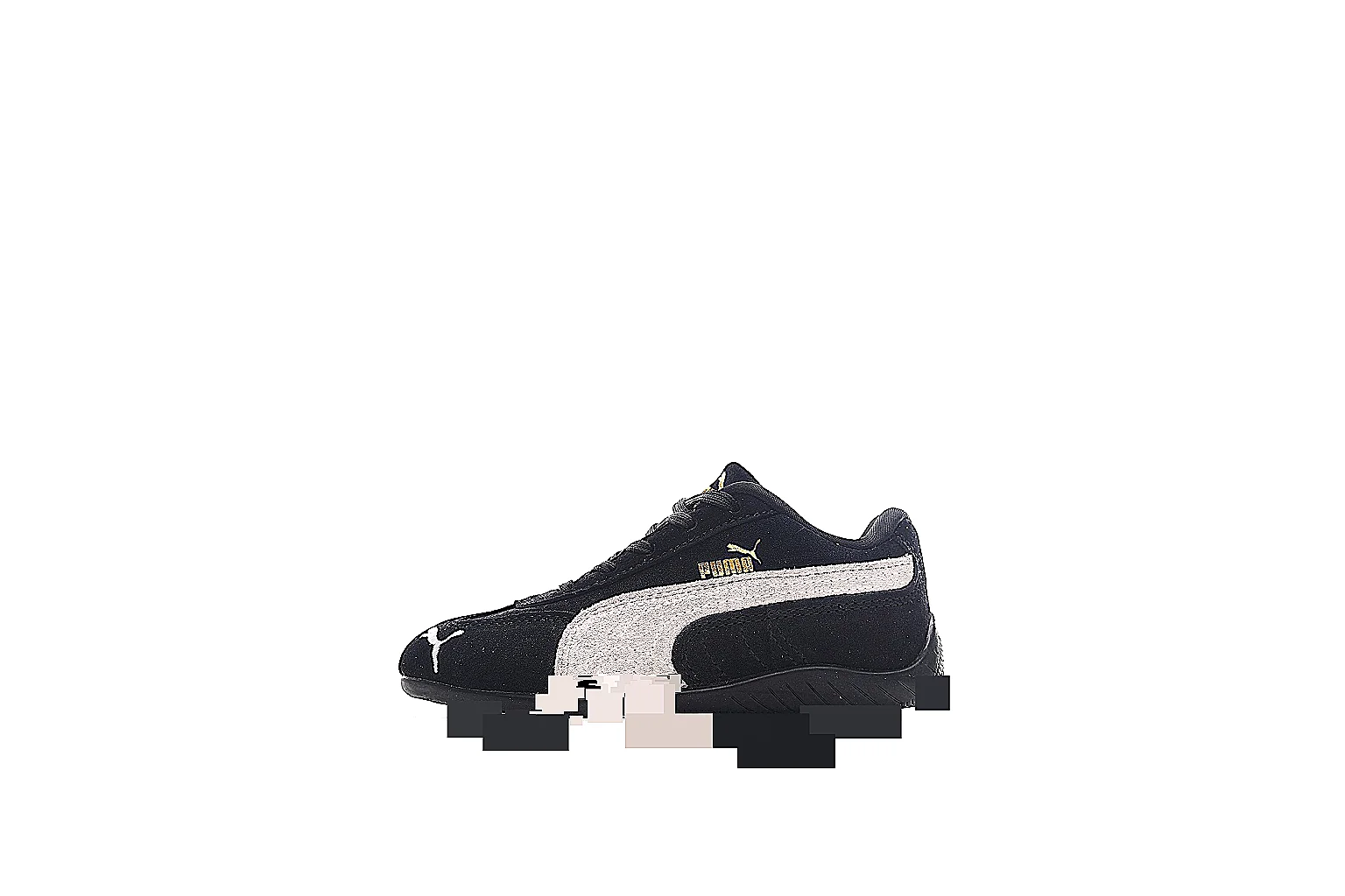 PUMA black trainer with white side stripe and visible QC comparison angles thumbnail 2