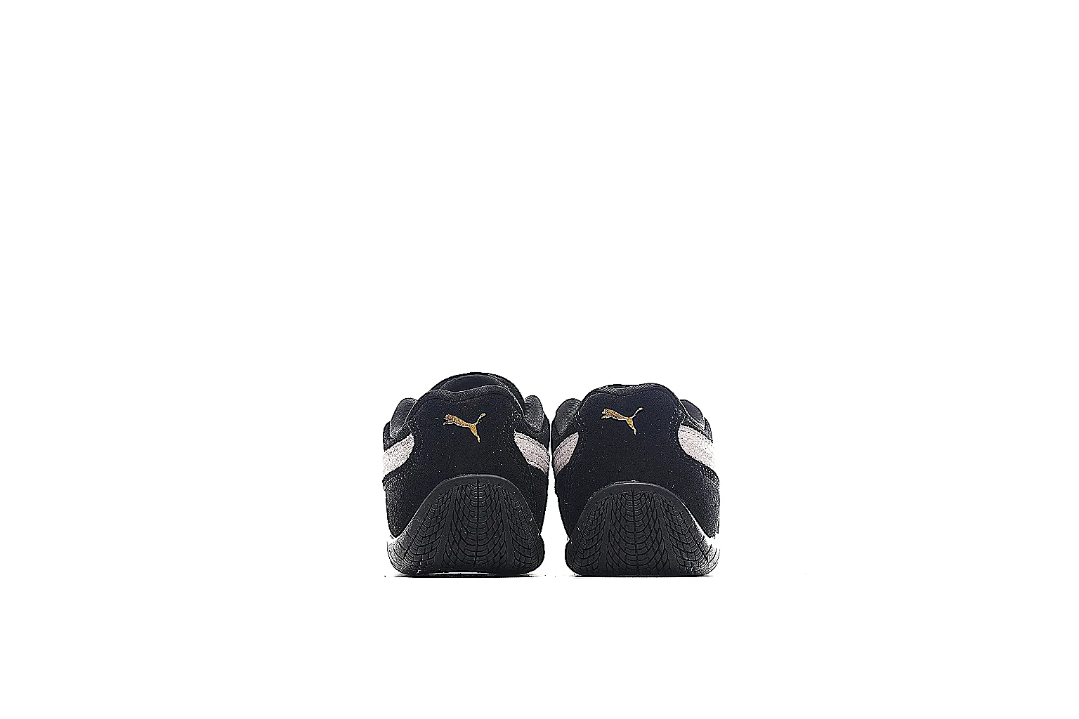 PUMA black trainer with white side stripe and visible QC comparison angles thumbnail 3