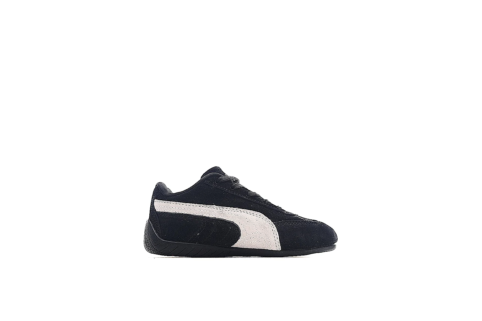 PUMA black trainer with white side stripe and visible QC comparison angles thumbnail 6