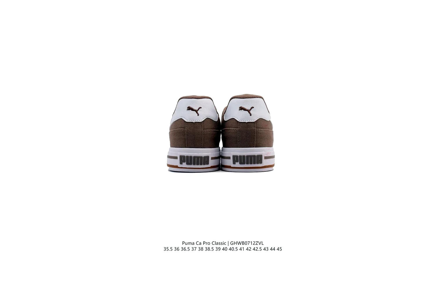 Puma Palermo Brown White terrace sneaker six photo view thumbnail 3