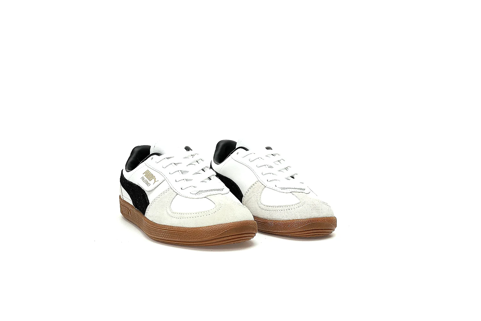Puma Palermo white black gum sneaker side and QC gallery proof thumbnail 5
