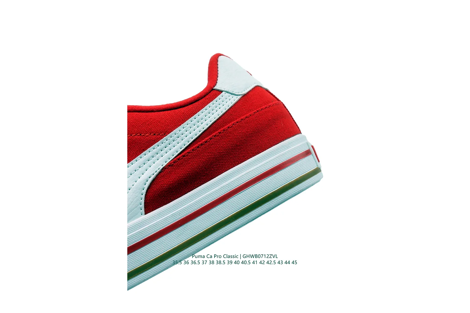 Puma Palermo Red White Green terrace sneaker six photo view thumbnail 5