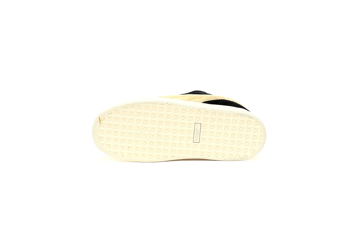 Puma black cream platform sneaker with visible side logo and cream stripe thumbnail 4