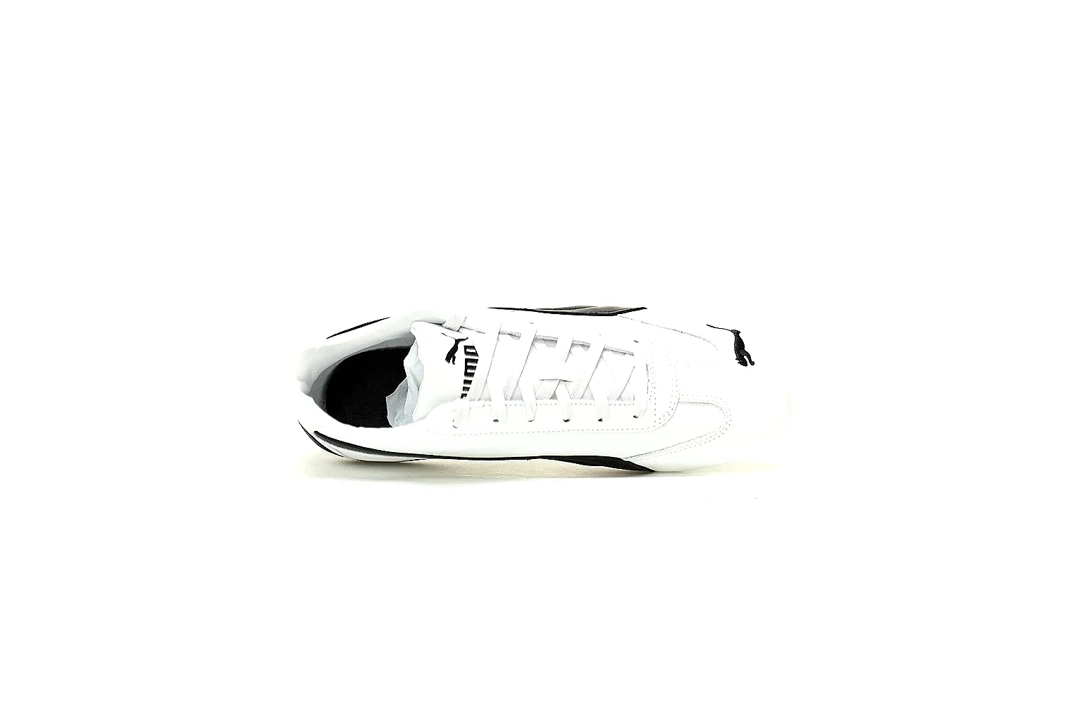 Puma Speedcat white black low sneaker side profile with black Formstrip thumbnail 3
