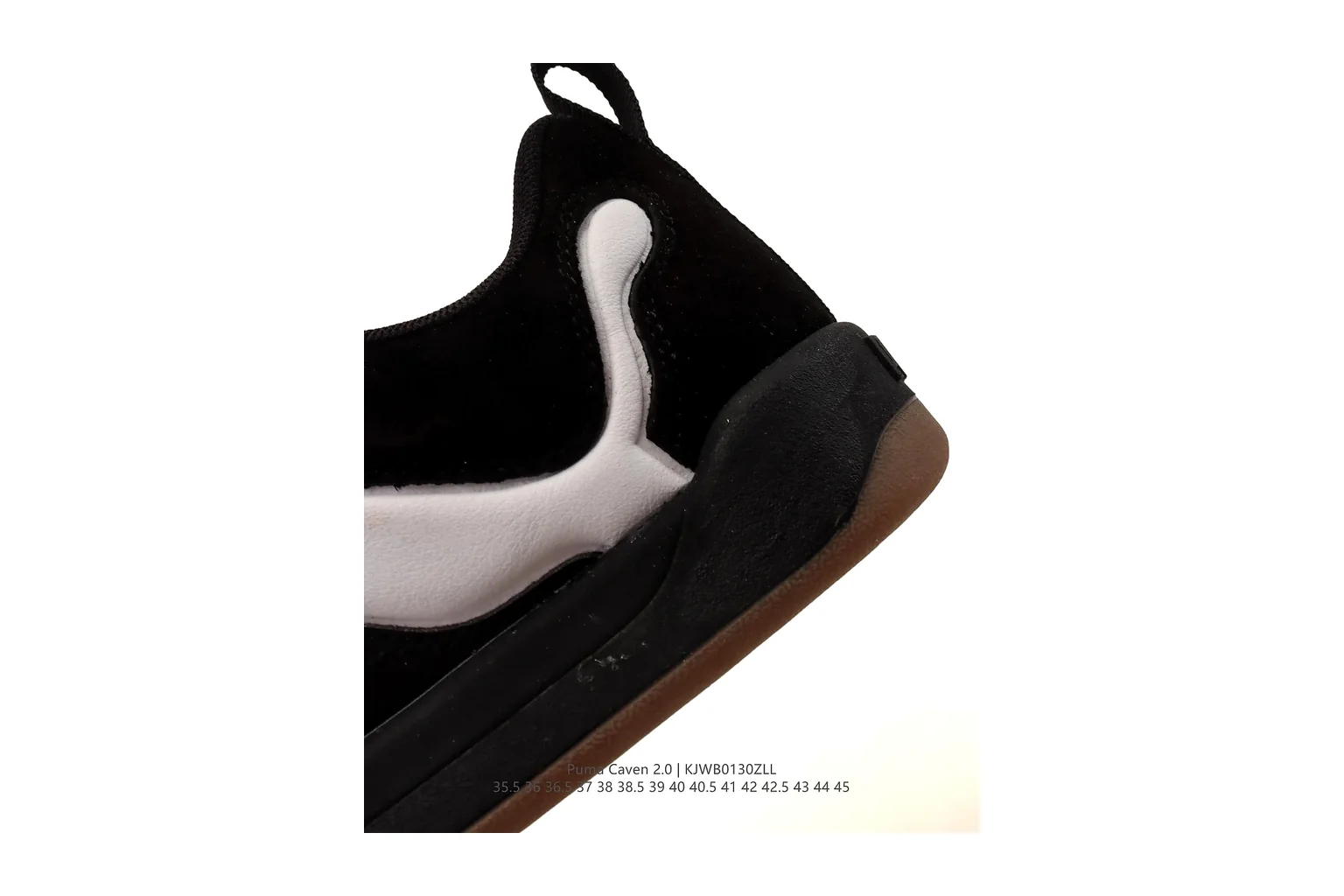 Puma Suede Black White suede low top six photo view thumbnail 5