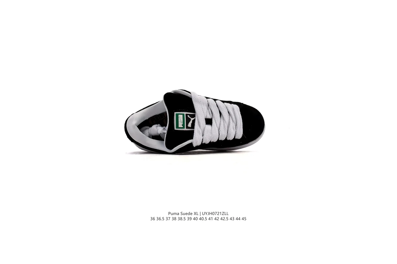Puma Suede Black White suede low top six photo view