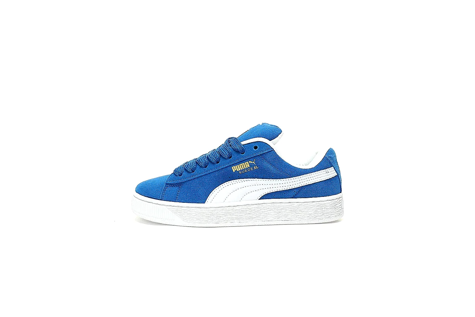 Puma Suede XL blue 8526 side branding and platform sole QC view thumbnail 2
