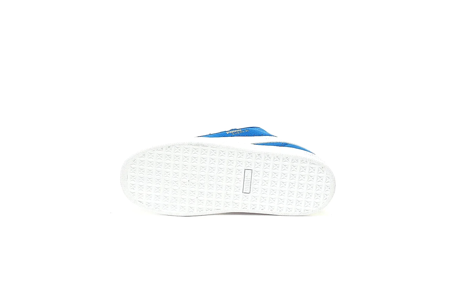 Puma Suede XL blue 8526 side branding and platform sole QC view thumbnail 4