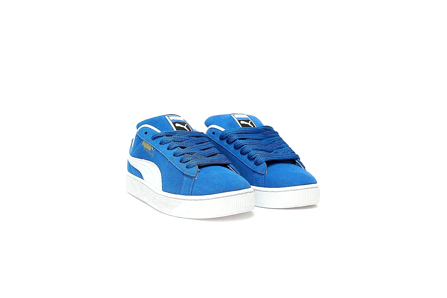 Puma Suede XL blue 8526 side branding and platform sole QC view thumbnail 5
