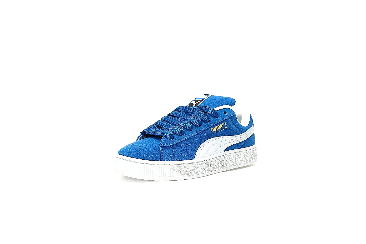 Puma Suede XL blue 8526 side branding and platform sole QC view thumbnail 6