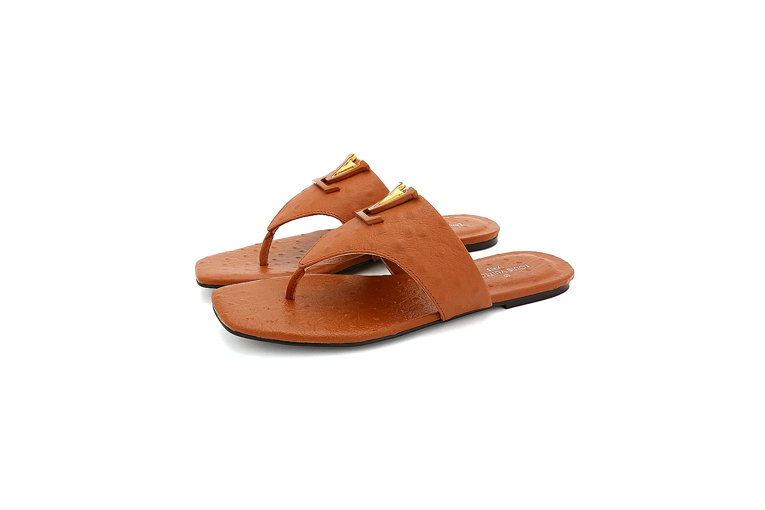 Kako Scout comparison images for Other Brown Leather Slide Sandal thumbnail 3