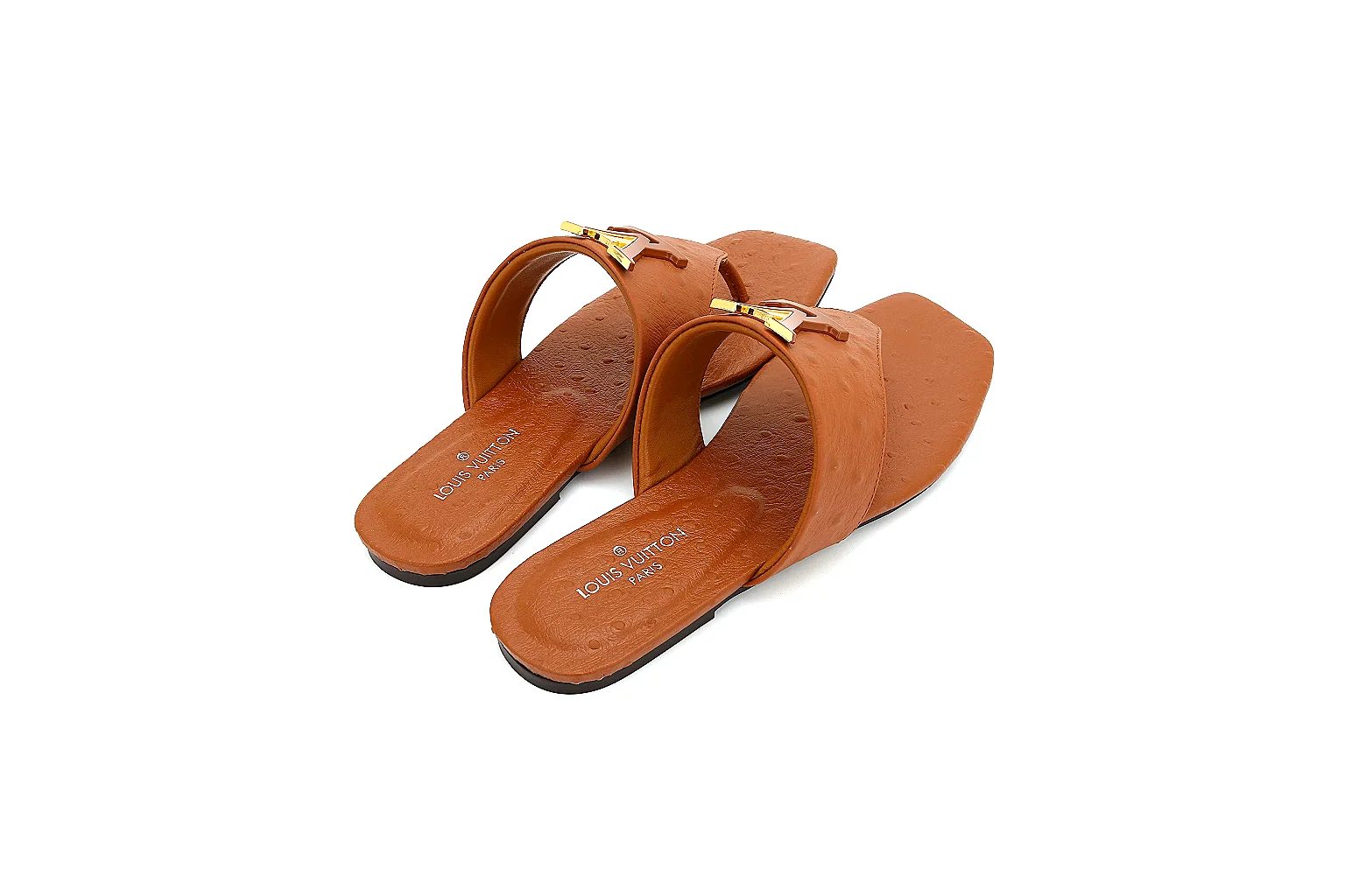 Kako Scout comparison images for Other Brown Leather Slide Sandal thumbnail 4