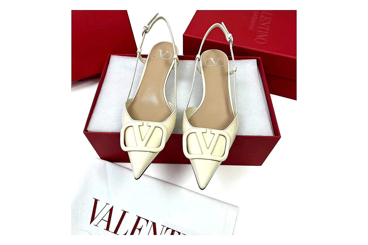 kakoscout.com Valentino Pointed Slingback White comparison signal card six-photo gallery thumbnail 6