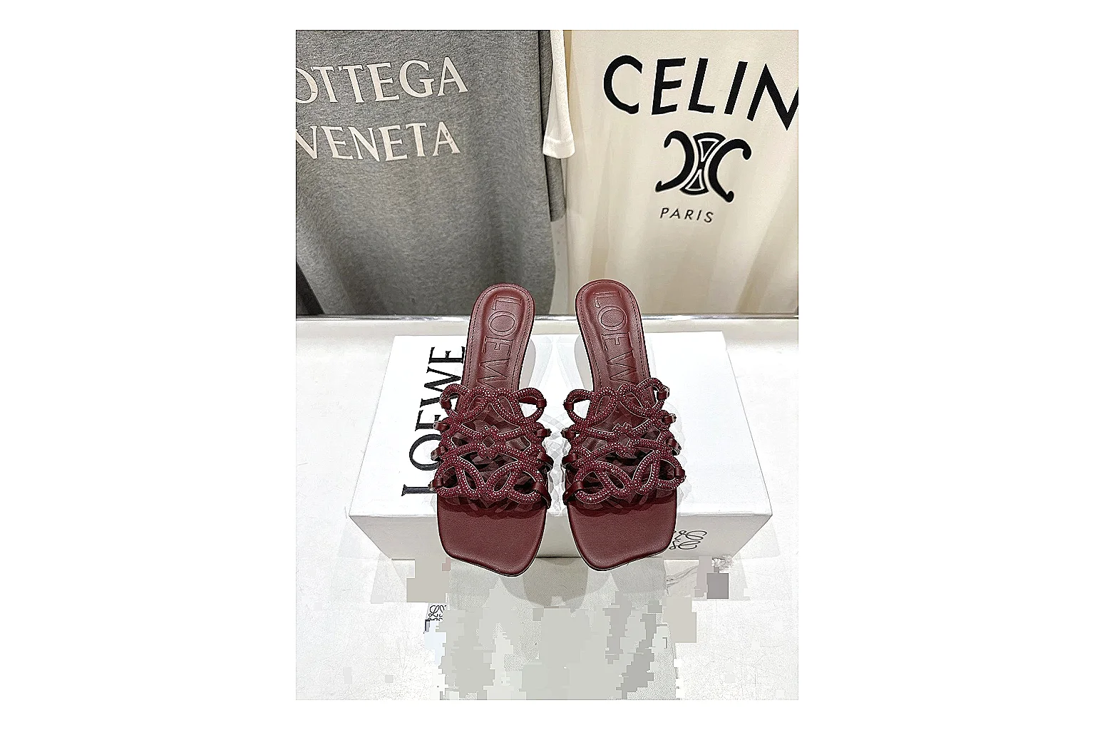kakoscout.com Burgundy Woven Mule 9843 Burgundy mule product image
