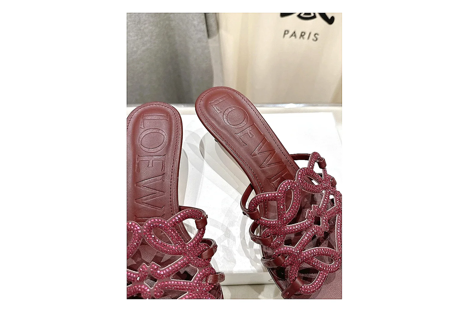 kakoscout.com Burgundy Woven Mule 9843 Burgundy mule product image thumbnail 5