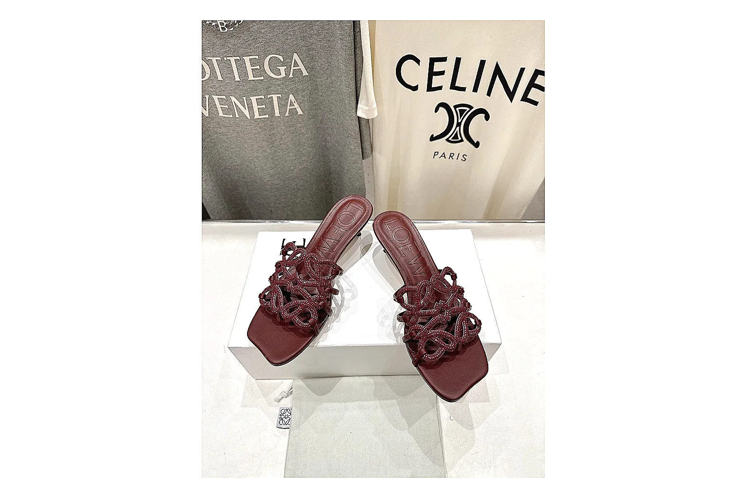 kakoscout.com Burgundy Woven Mule 9843 Burgundy mule product image thumbnail 6