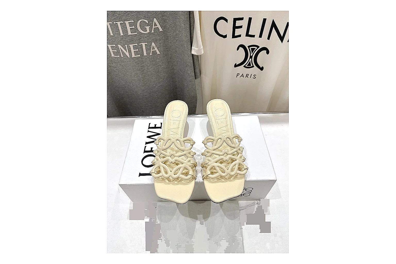 kakoscout.com Cream Woven Mule 9433 Cream mule product image