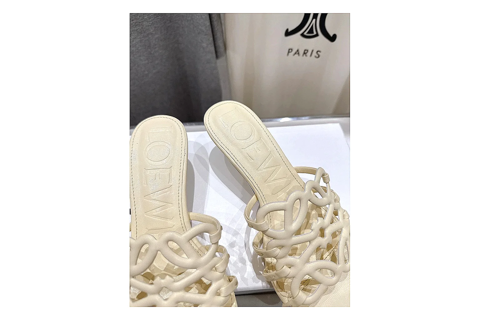 kakoscout.com Cream Woven Mule 9433 Cream mule product image thumbnail 5
