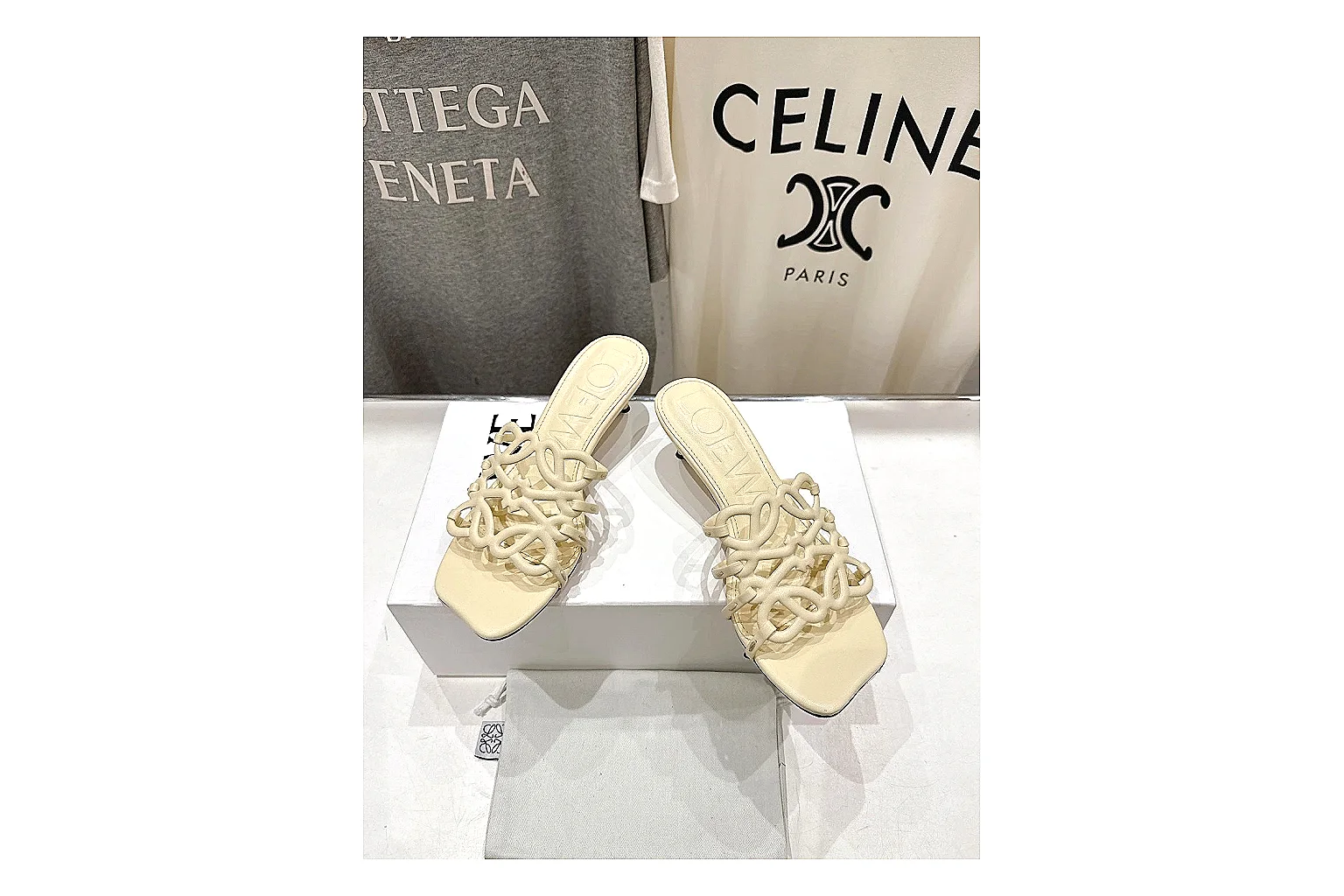 kakoscout.com Cream Woven Mule 9433 Cream mule product image thumbnail 6