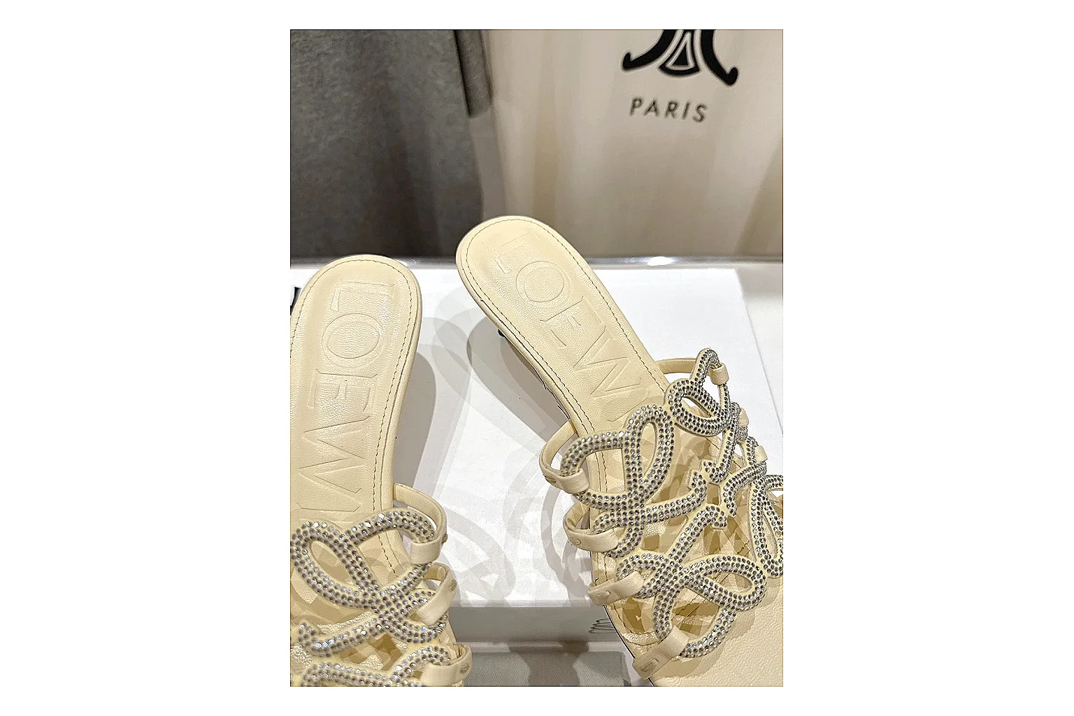 kakoscout.com Cream Woven Mule 9677 Cream mule product image thumbnail 5