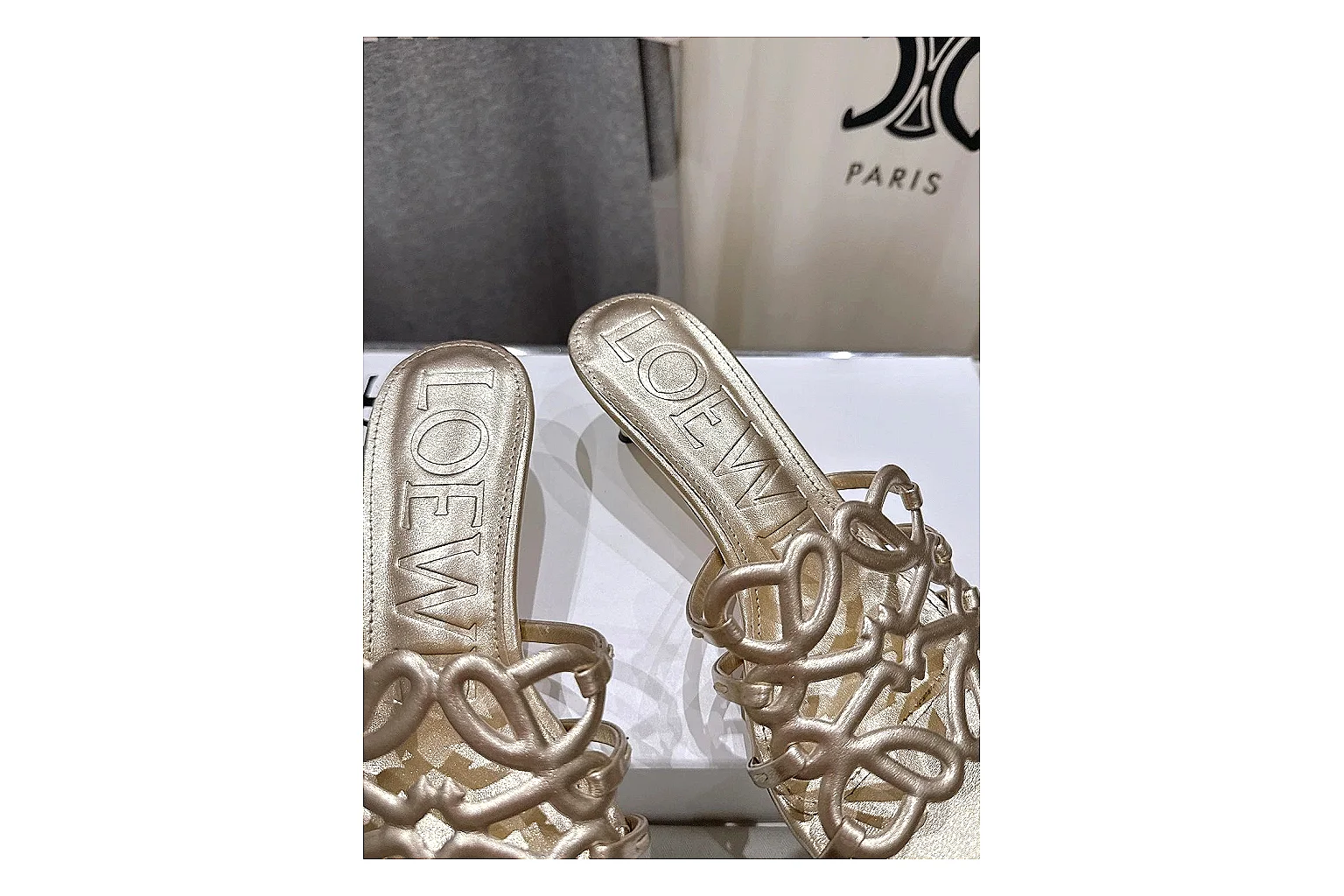 kakoscout.com Gold Woven Mule 9477 Gold mule product image thumbnail 5