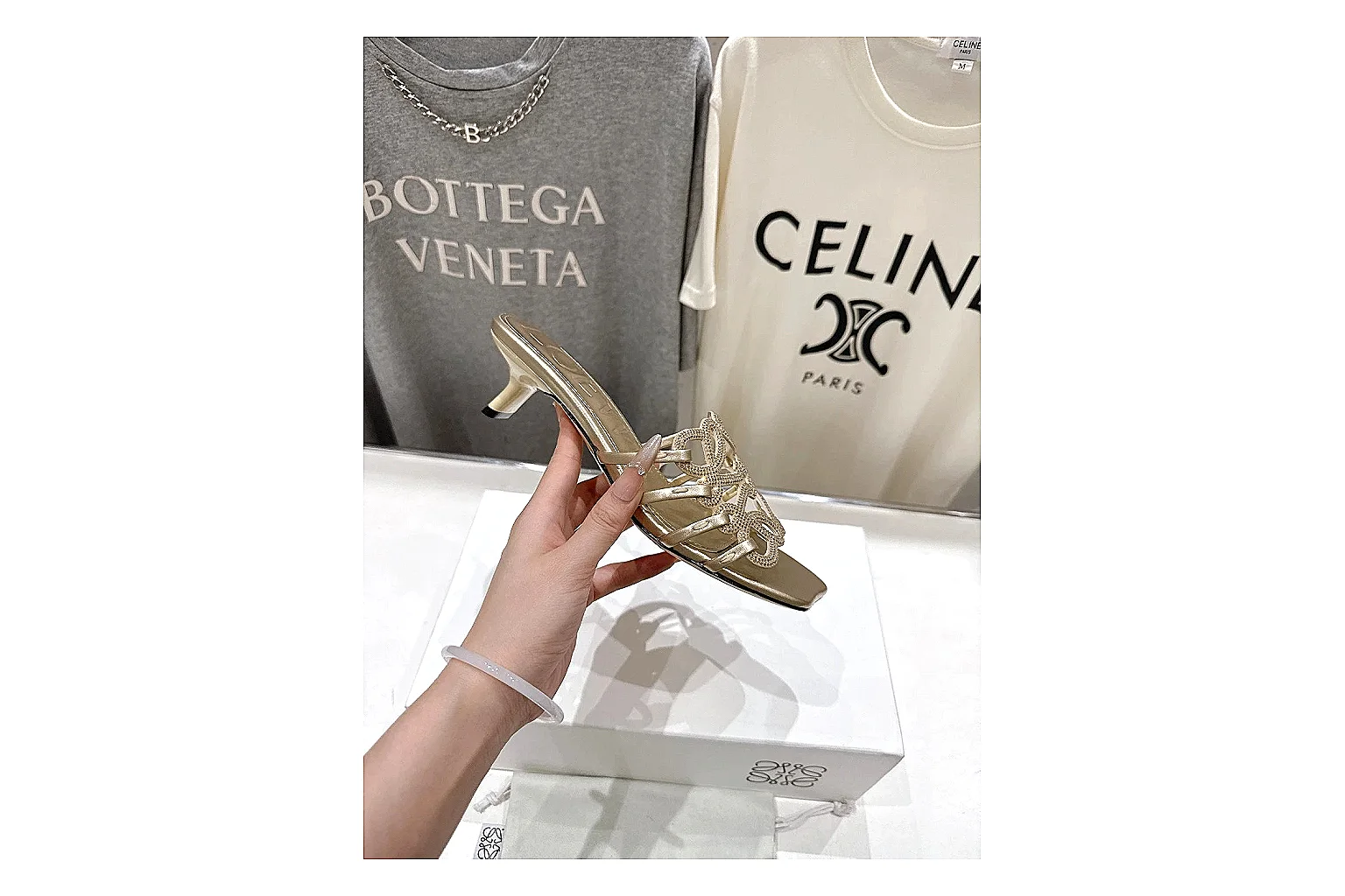 kakoscout.com Gold Woven Mule 9787 Gold mule product image thumbnail 4