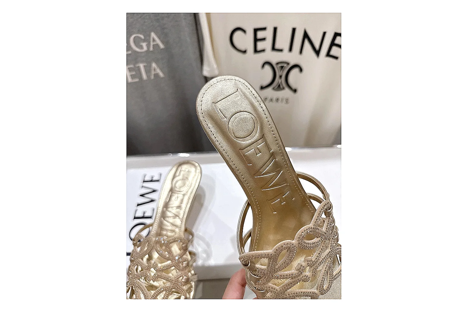 kakoscout.com Gold Woven Mule 9787 Gold mule product image thumbnail 5