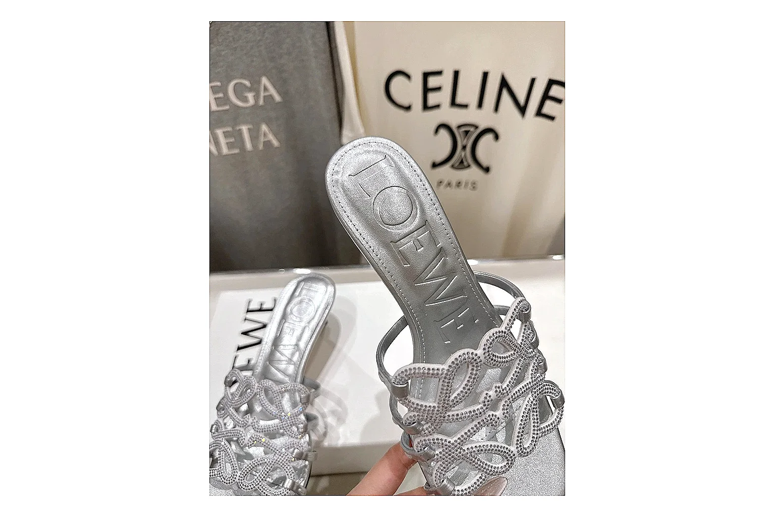 kakoscout.com Silver Woven Mule 9721 Silver mule product image thumbnail 5